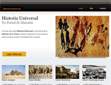 Tablet Screenshot of historiauniversal.org